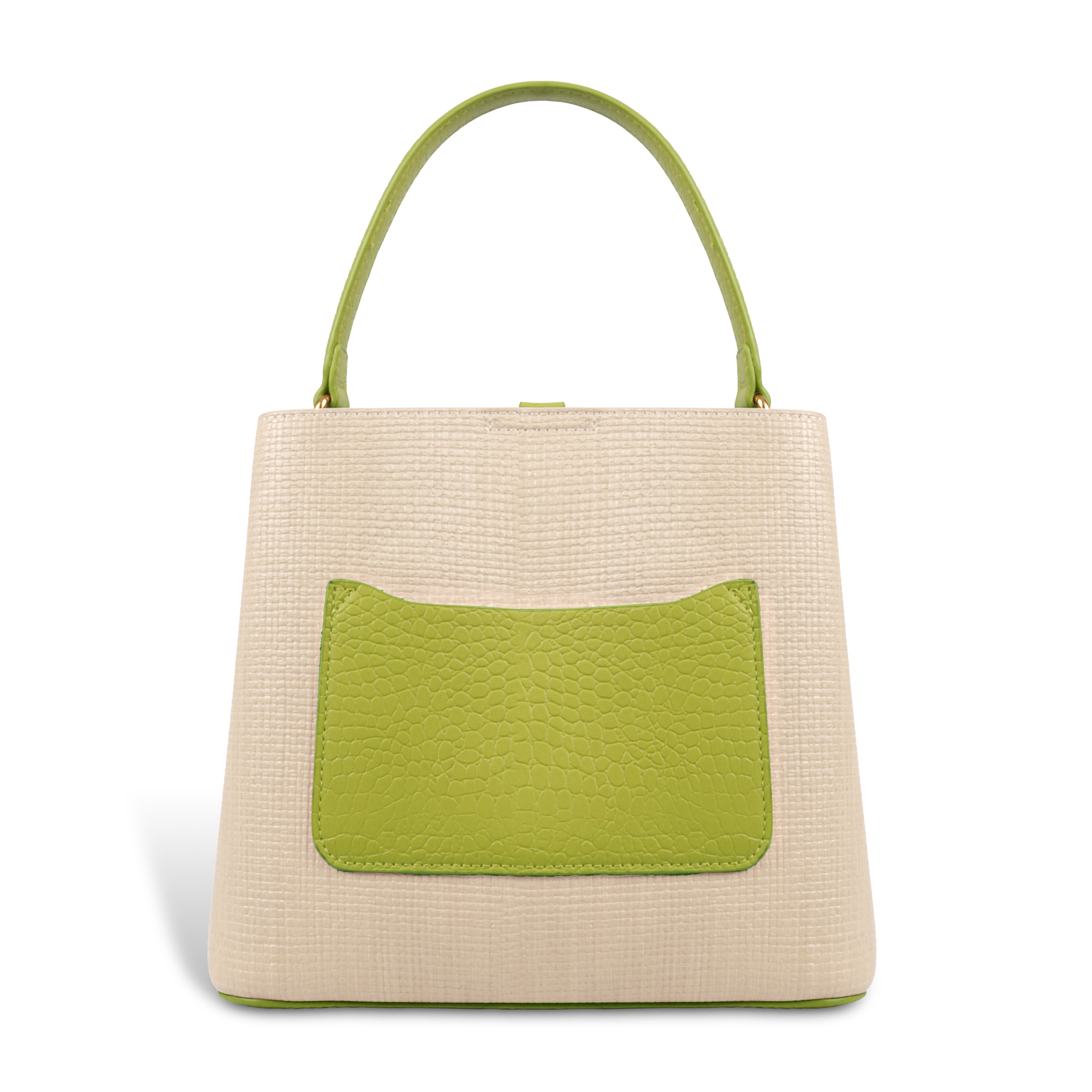 Fashionable Structured Handbag with Dual Handles