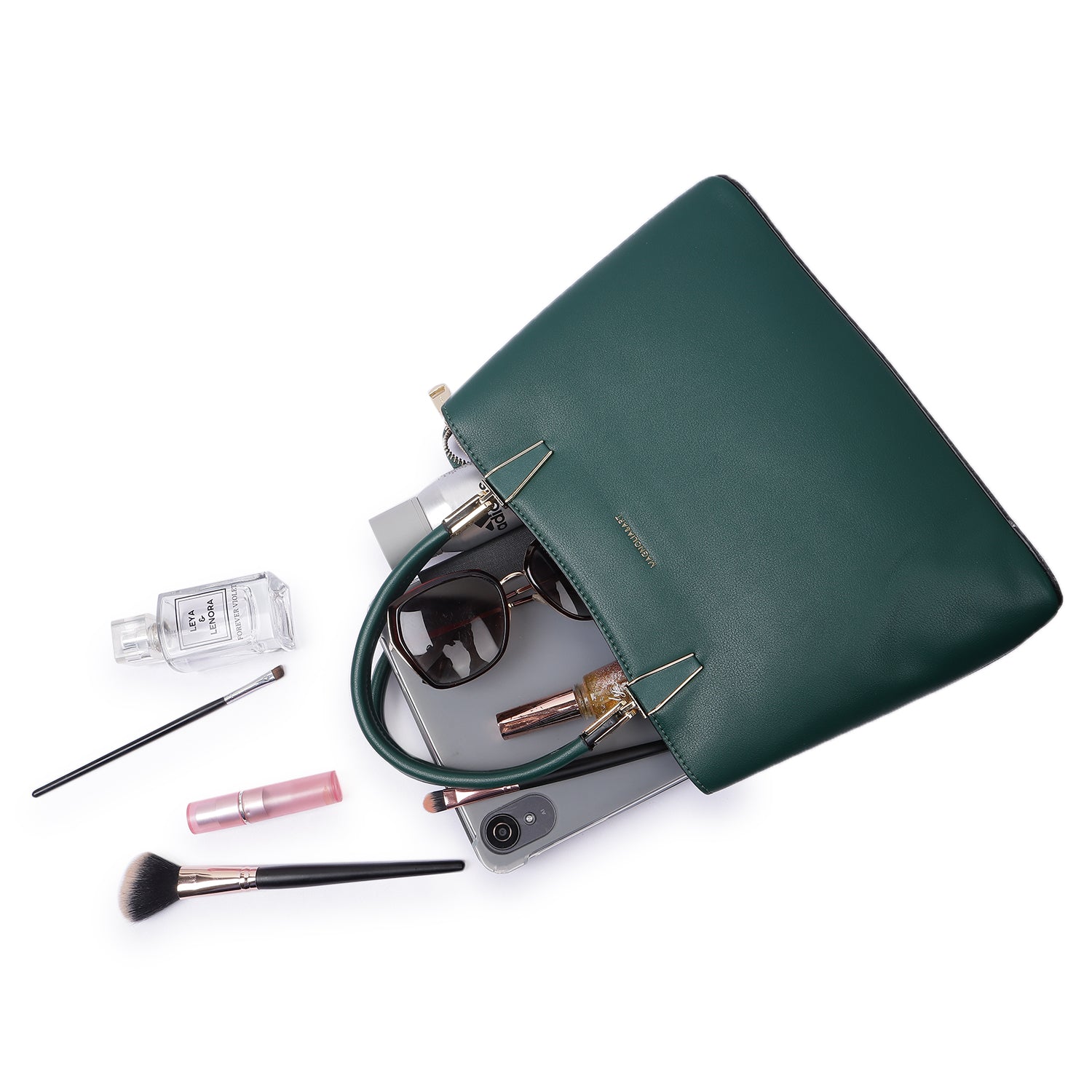 Magnolia Classic Satchel Bag Dark Green