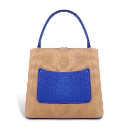 Fashionable Structured Handbag with Dual Handles
