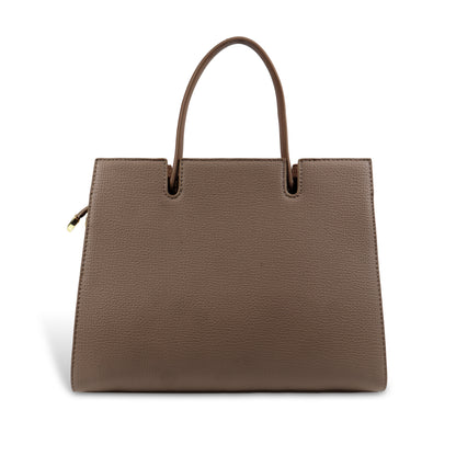 Magnolia Women’s Handbag – 9.5L Spacious Faux Leather Tote in Brown