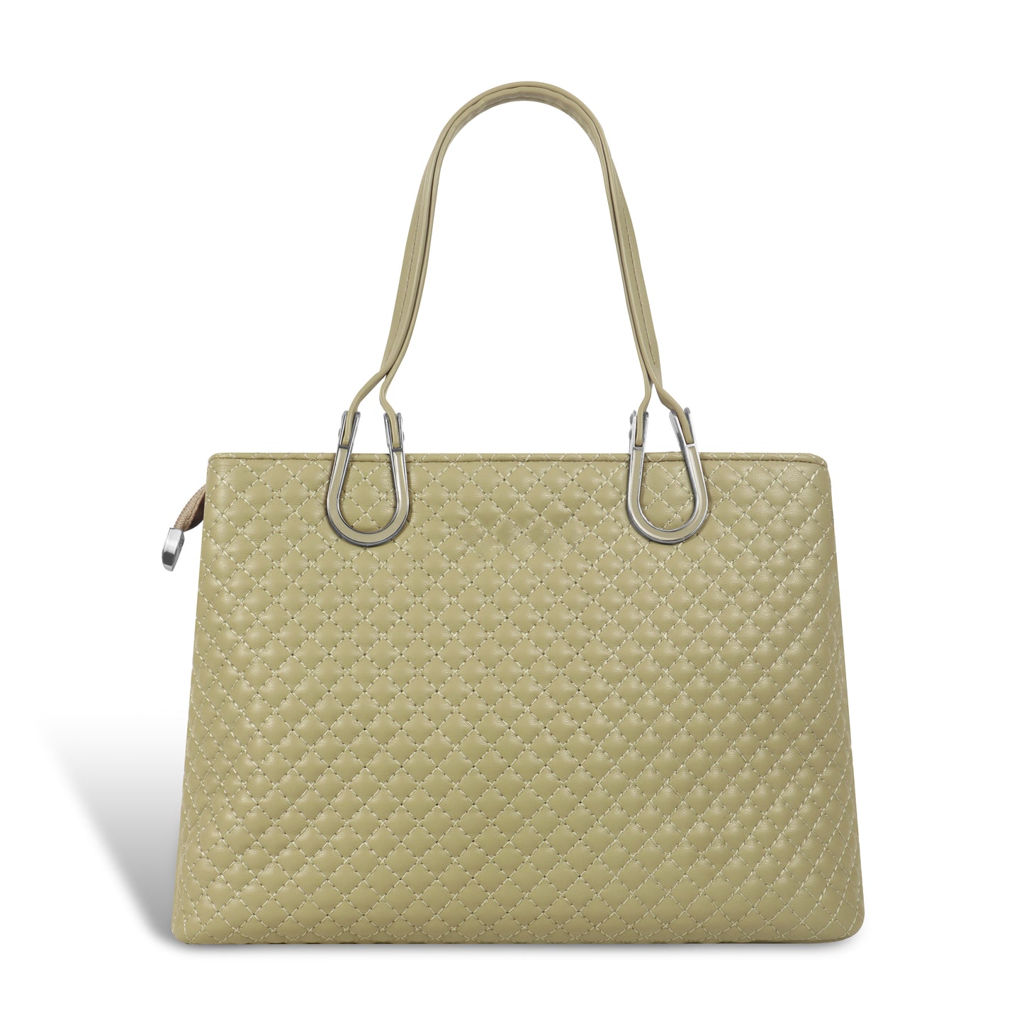 Magnolia Quilted Faux Leather Handbag for Women | 10.5L Elegant Everyday & Office Shoulder Bag