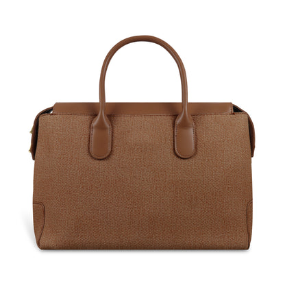 Magnolia Elegant Structured Handbag for Women - Premium Shoulder Tote with Top Handles & Detachable Strap