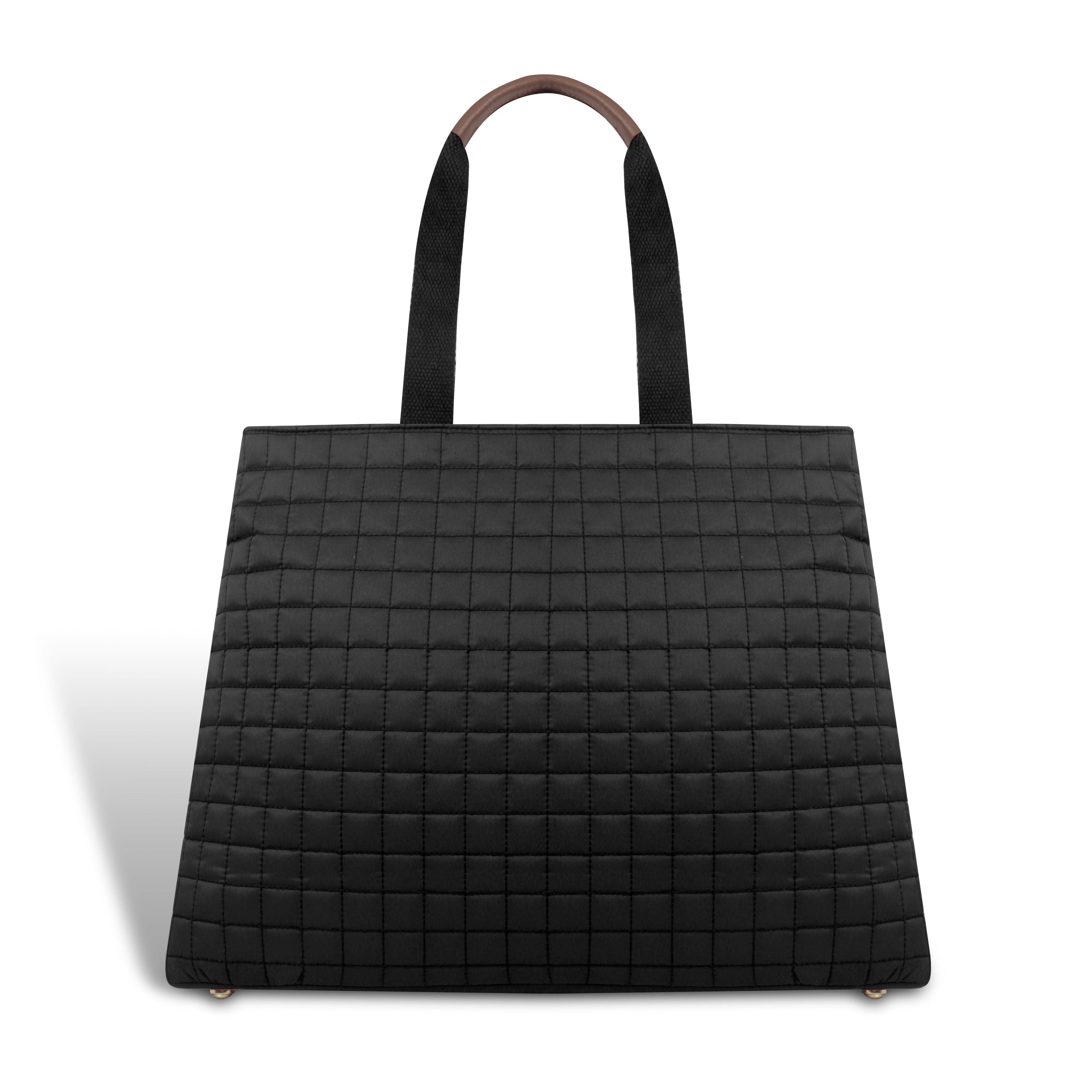 Magnolia Black Babette Large Quilted Tote Bag