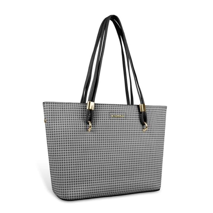 Magnolia Stylish Textured Tote Bag for Women with Spacious Compartments