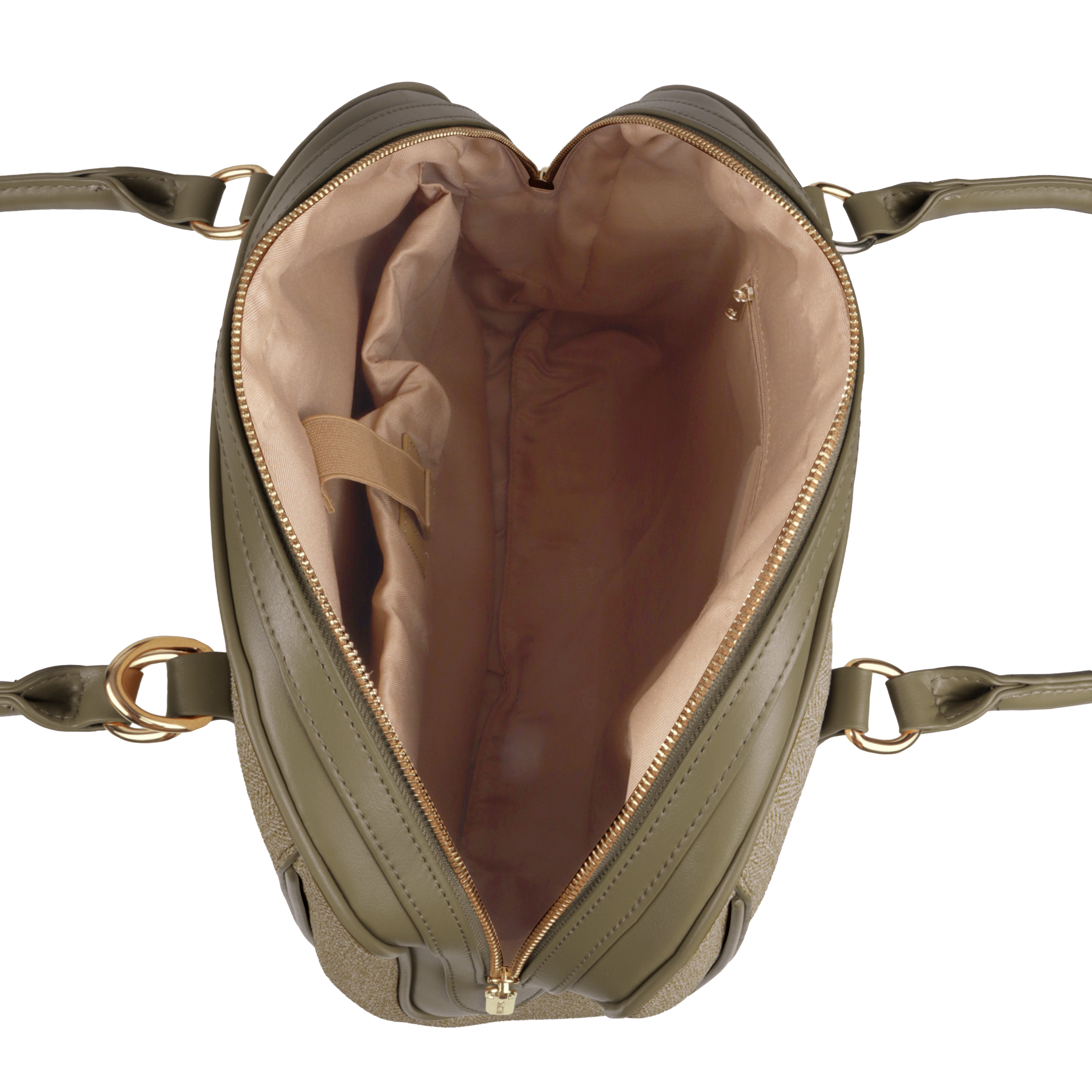 Magnolia Elegant Leatherette Handbag for Women with Detachable Strap