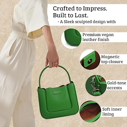 Premium Tote Handbag with Star Charm & Dual Handle Design MG-7318