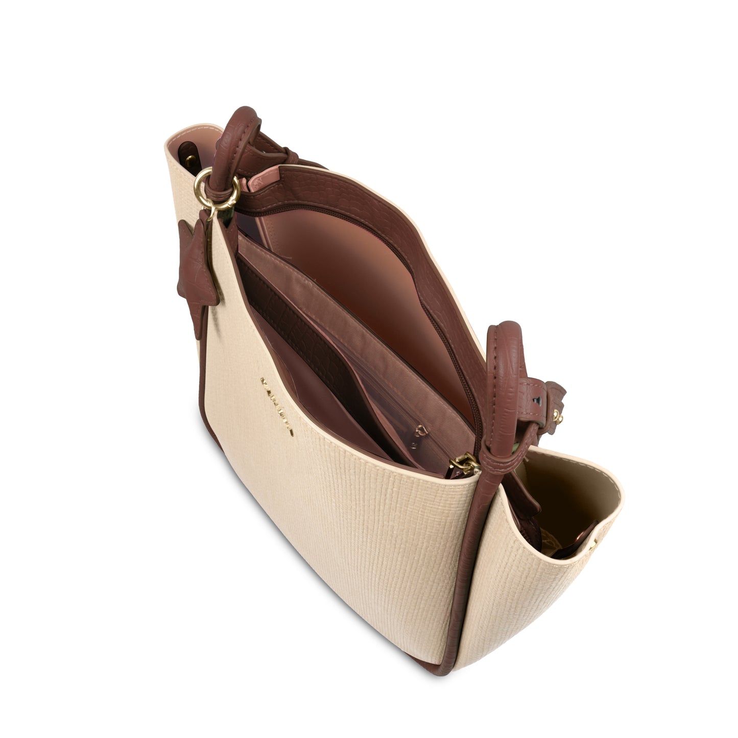 Stylish Leather Tote Bag with Star Charm & Spacious Interior