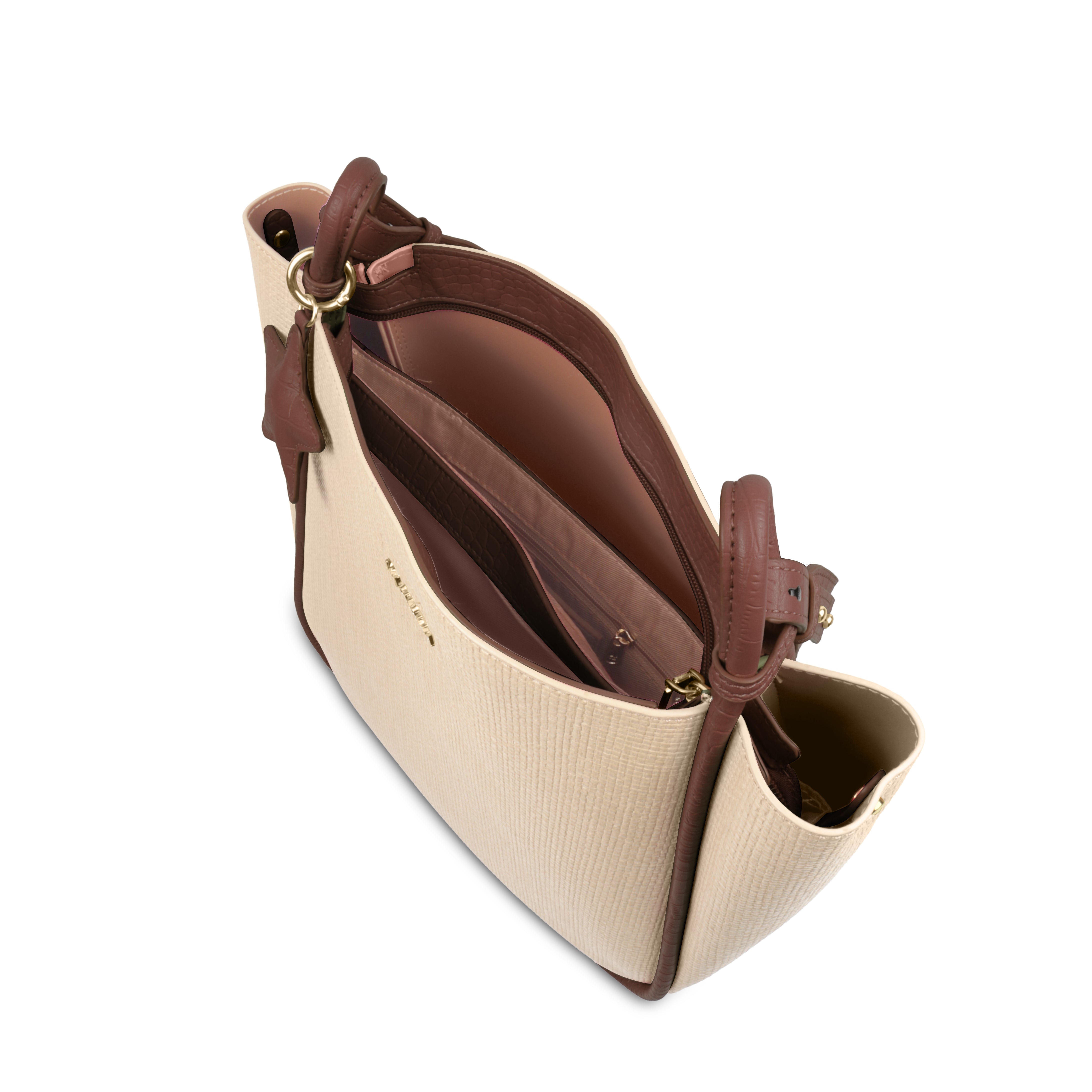 Stylish Leather Tote Bag with Star Charm & Spacious Interior