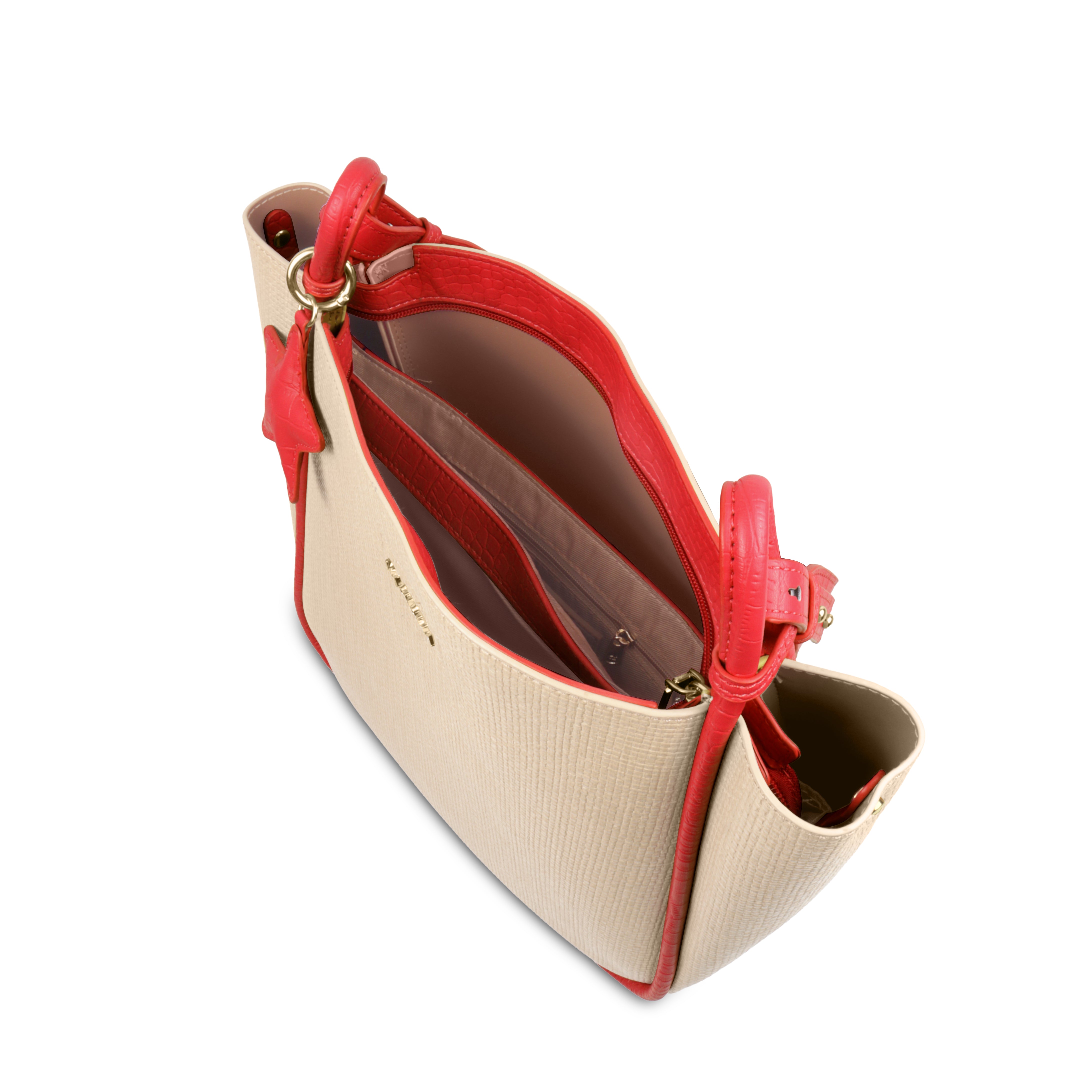 Stylish Leather Tote Bag with Star Charm & Spacious Interior