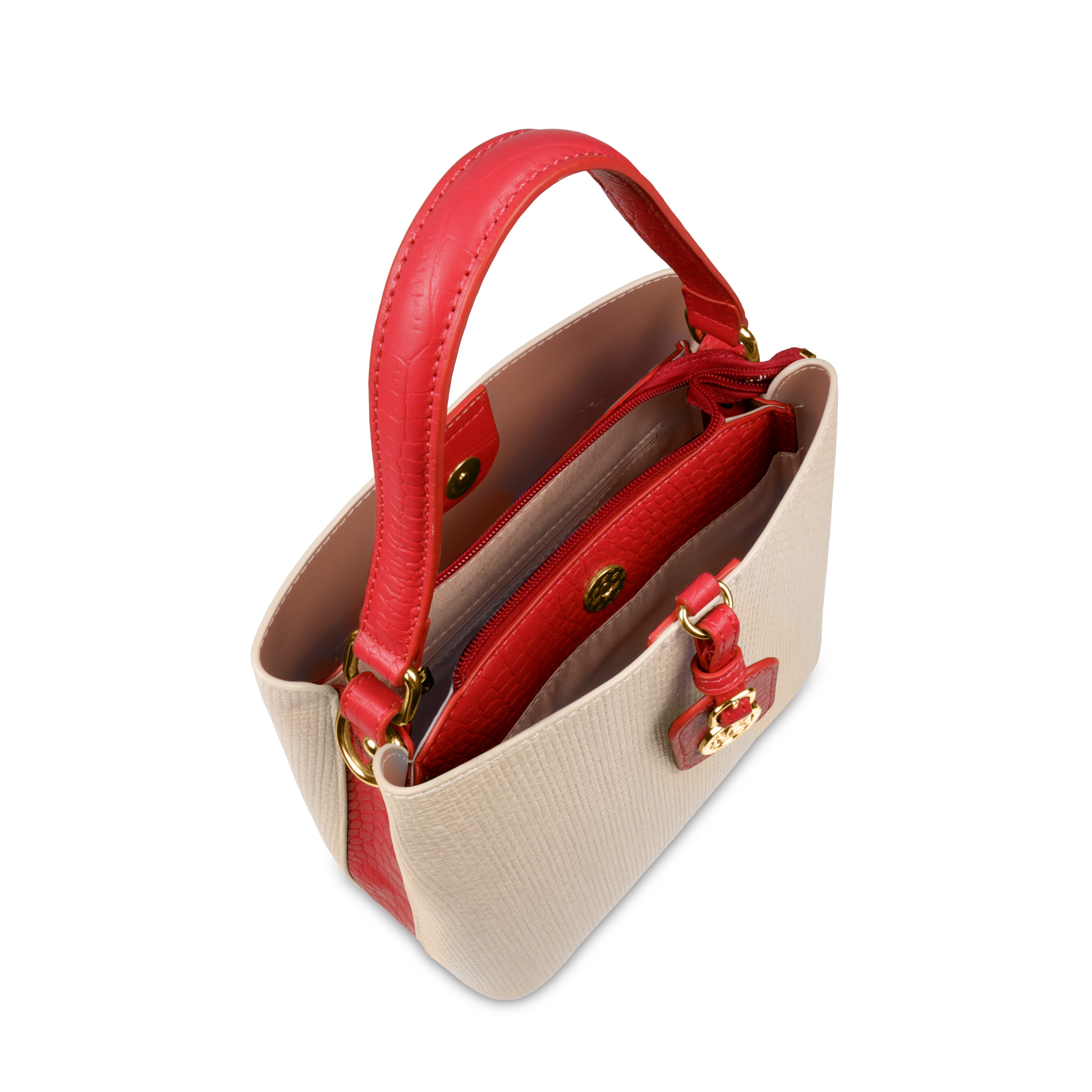 Fashionable Structured Handbag with Dual Handles