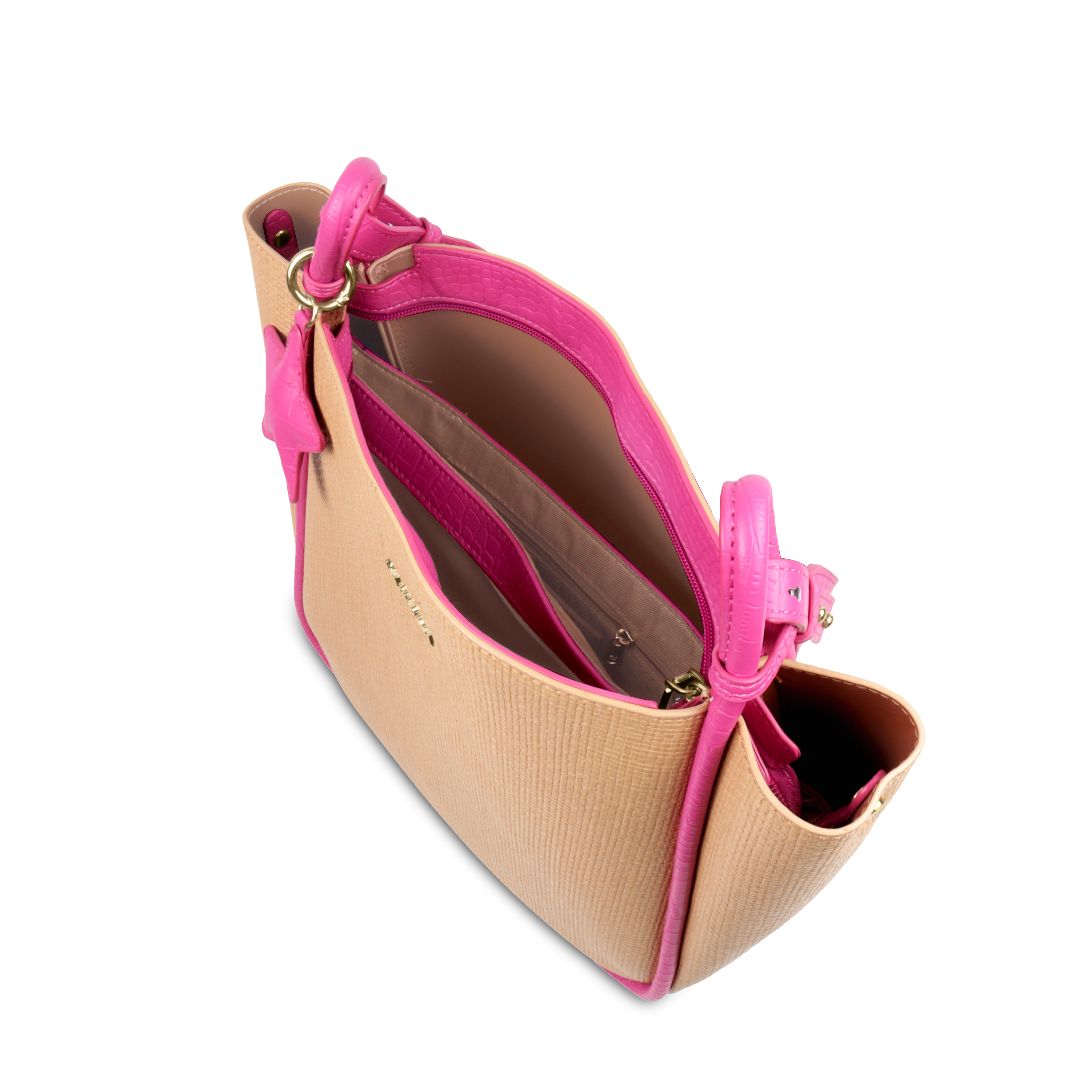 Stylish Leather Tote Bag with Star Charm & Spacious Interior