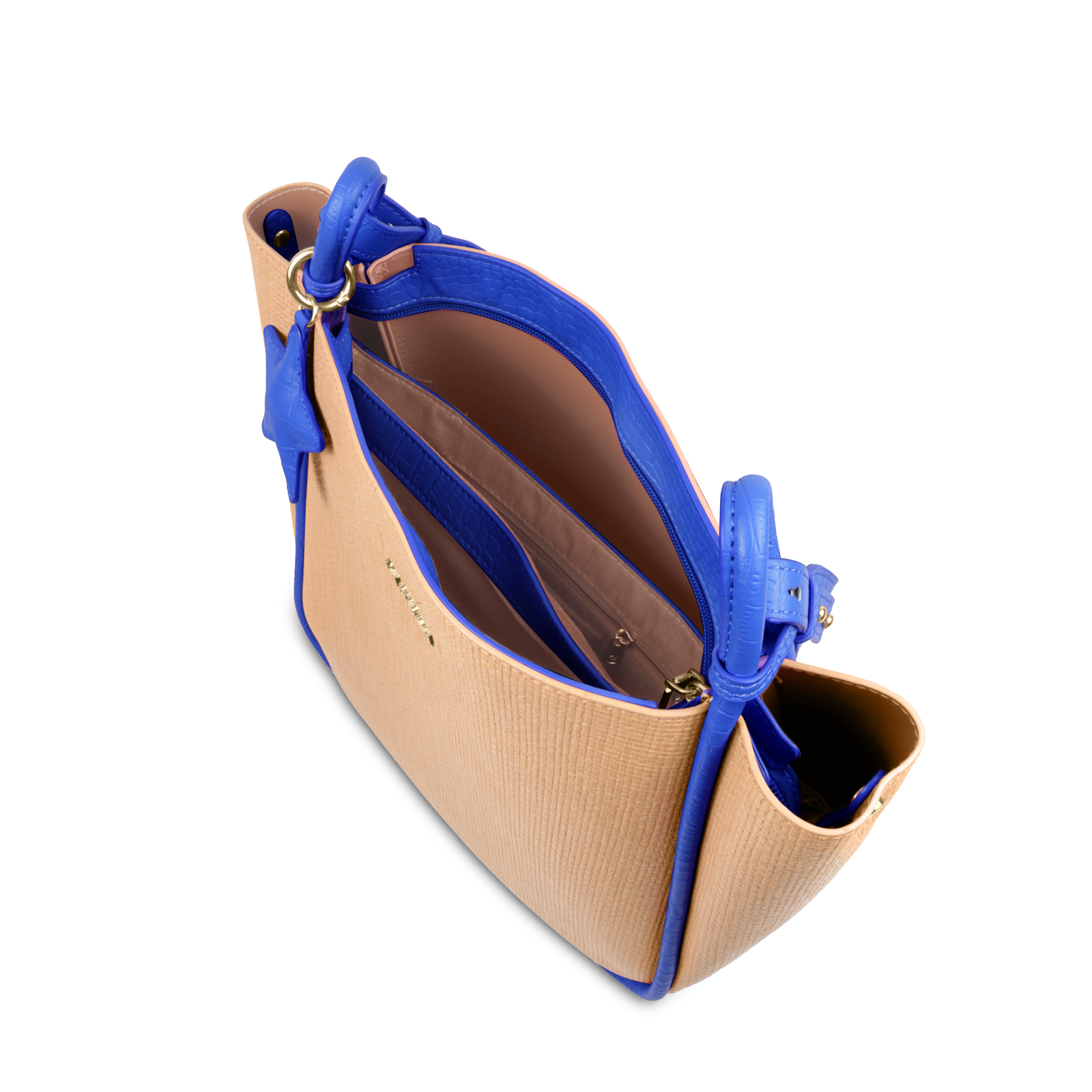 Stylish Leather Tote Bag with Star Charm & Spacious Interior