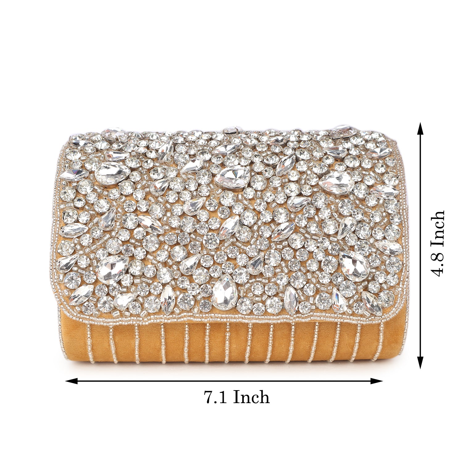 Magnolia Crystal Embellished Clutch