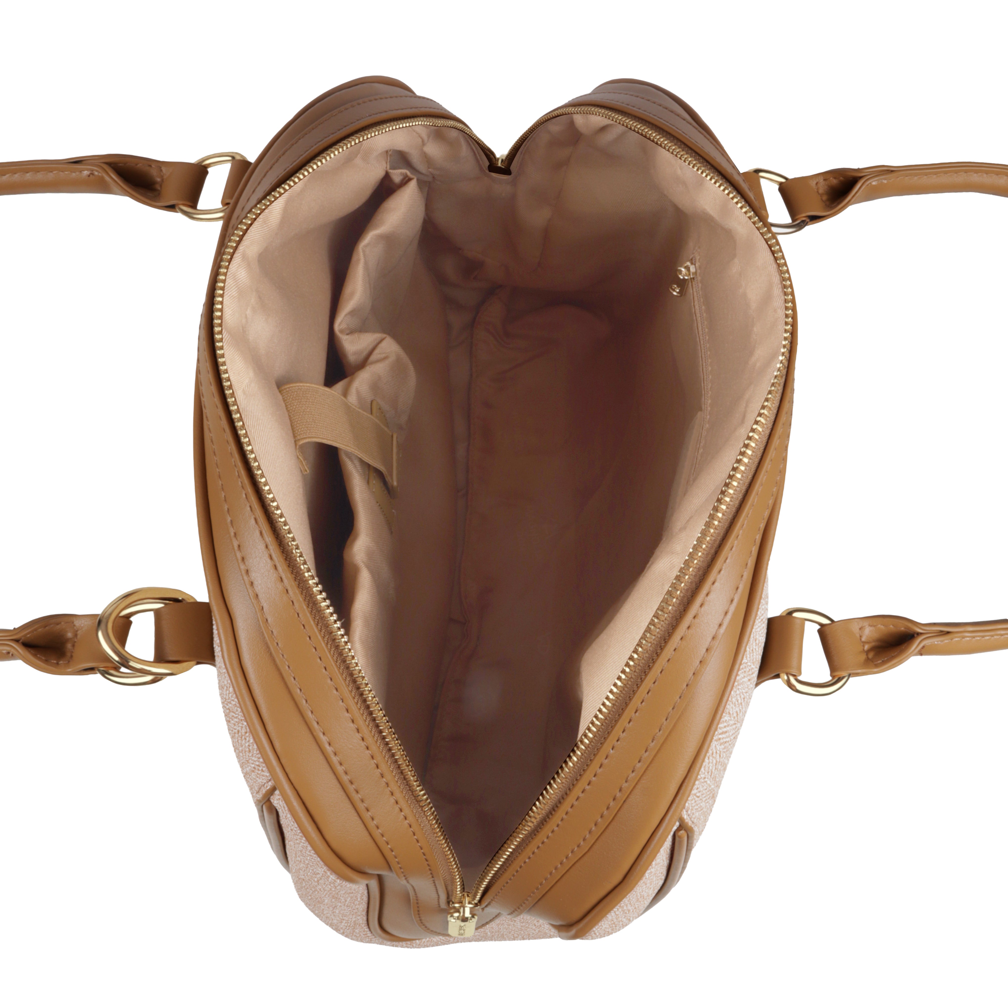 Magnolia Elegant Leatherette Handbag for Women with Detachable Strap