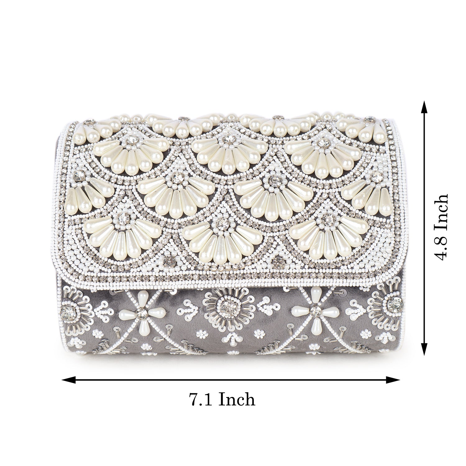 Magnolia Pearl Beaded Clutch