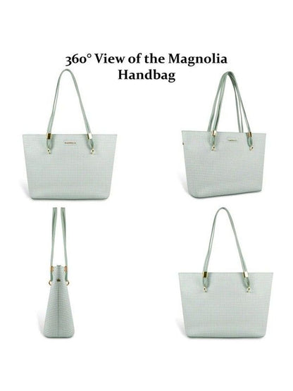 Magnolia Stylish Textured Tote Bag for Women with Spacious Compartments