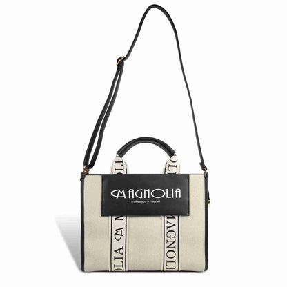 Magnolia® Premium Faux Leather Handbag – 10L Spacious Everyday & Office Bag | Beige
