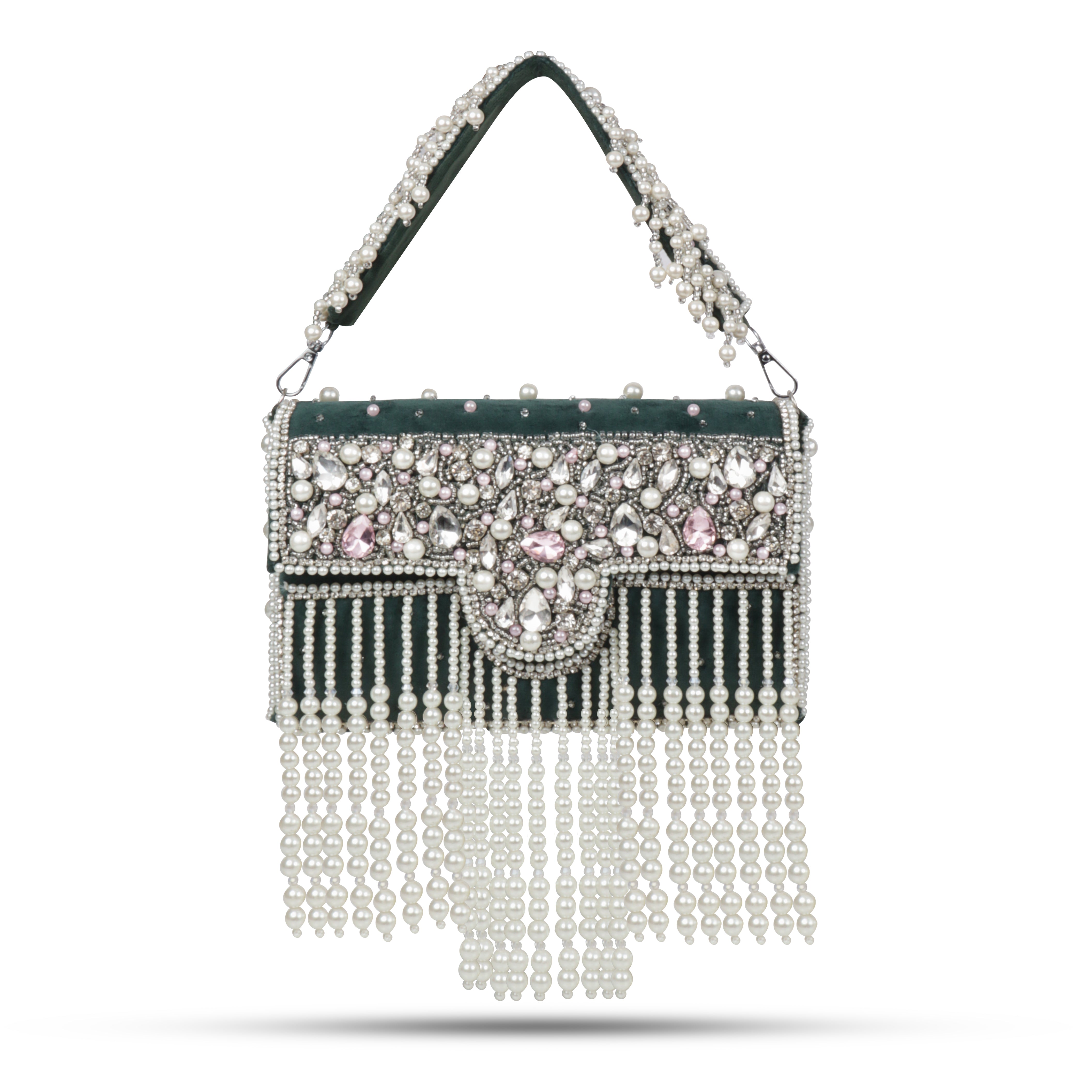 Traditional Potli Style Handbag with Beadwork