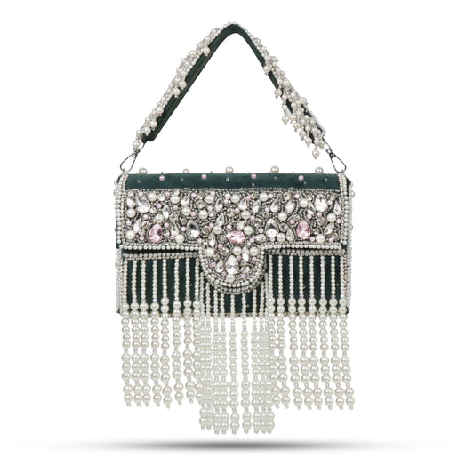Traditional Potli Style Handbag with Beadwork