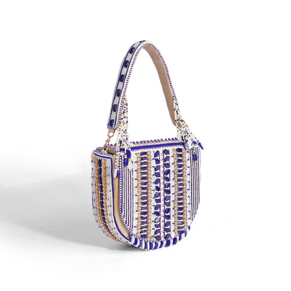 Magnolia Purple Velvet Gillter Women Clutch