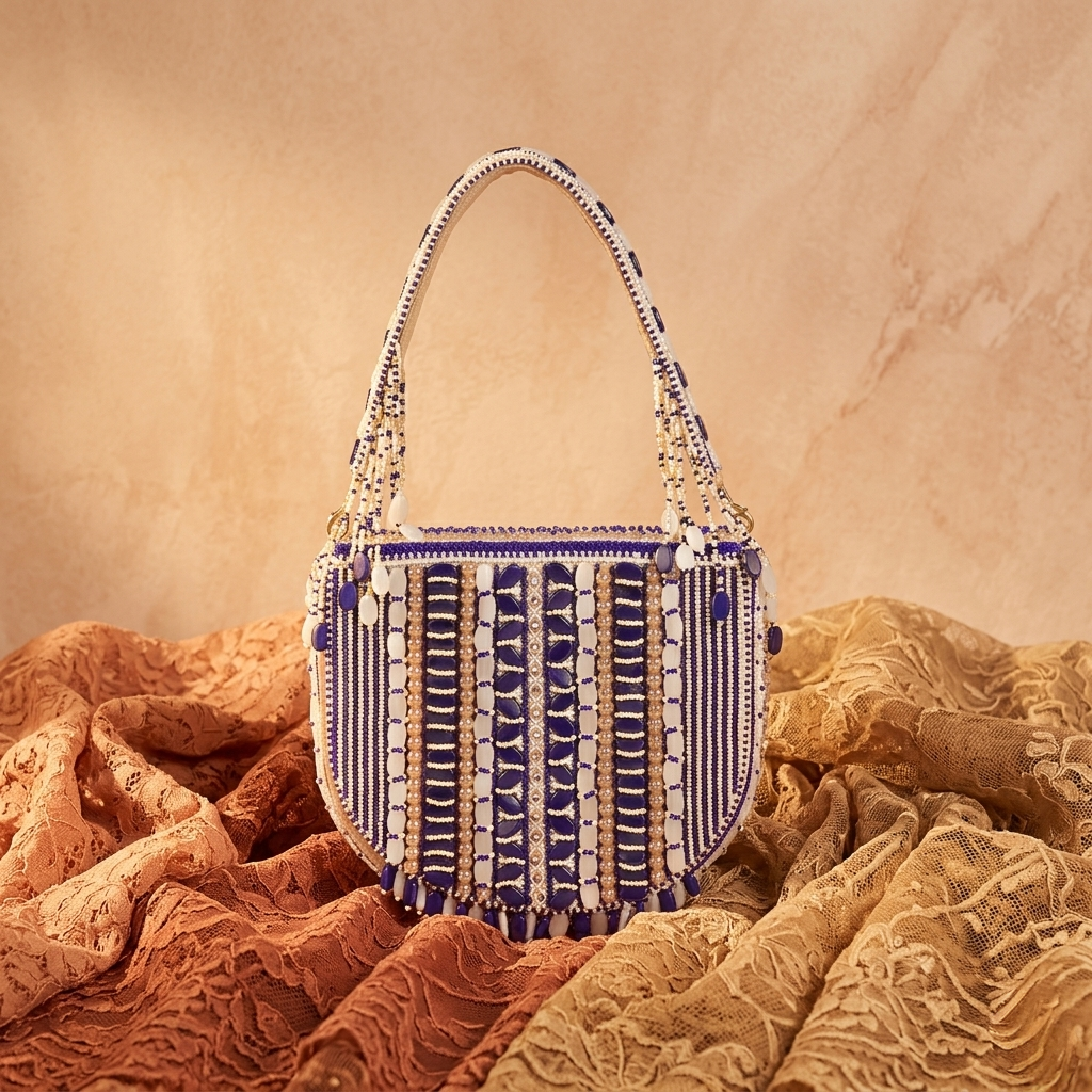 Magnolia Purple Velvet Gillter Women Clutch
