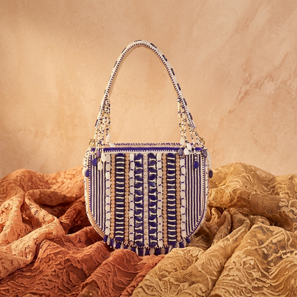 Magnolia Purple Velvet Gillter Women Clutch