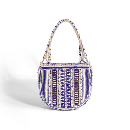 Magnolia Purple Velvet Gillter Women Clutch