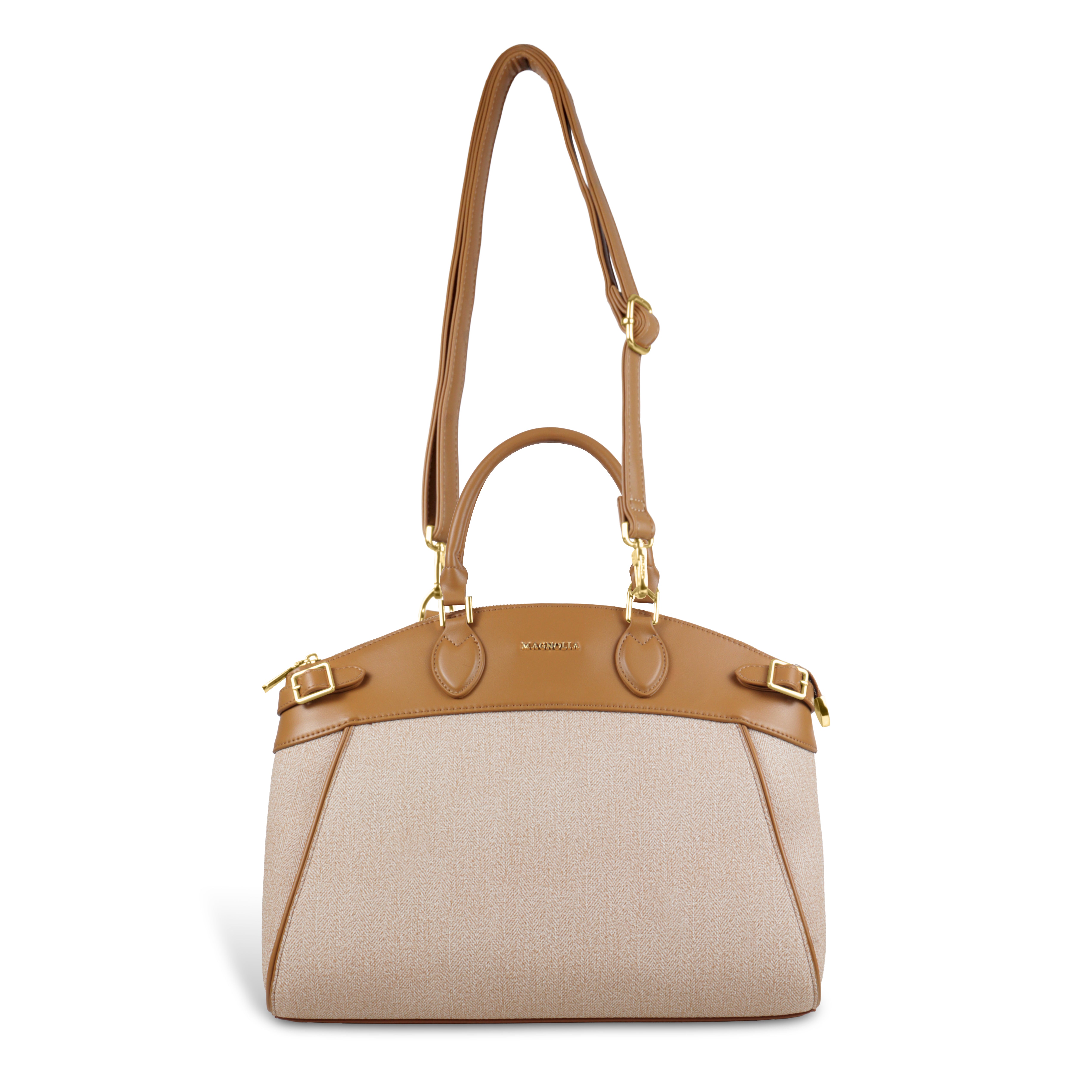 Trendy Leather Tote Bag with Detachable Shoulder Strap & Spacious Interior