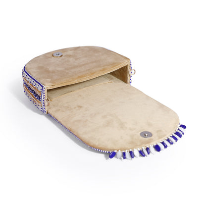 Magnolia Purple Velvet Gillter Women Clutch