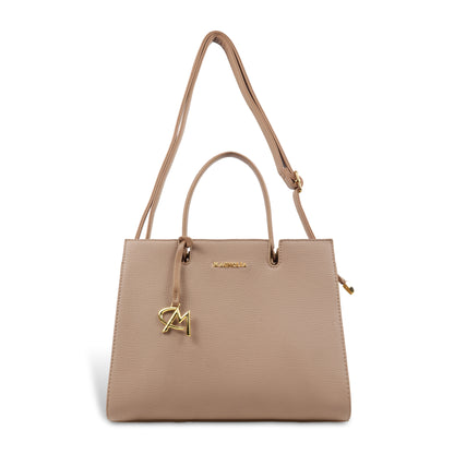 Magnolia Women’s Handbag – 9.5L Spacious Faux Leather Tote in Khaki