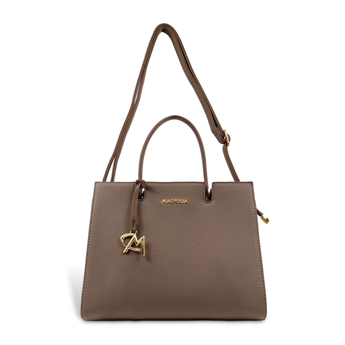 Magnolia Women’s Handbag – 9.5L Spacious Faux Leather Tote in Brown