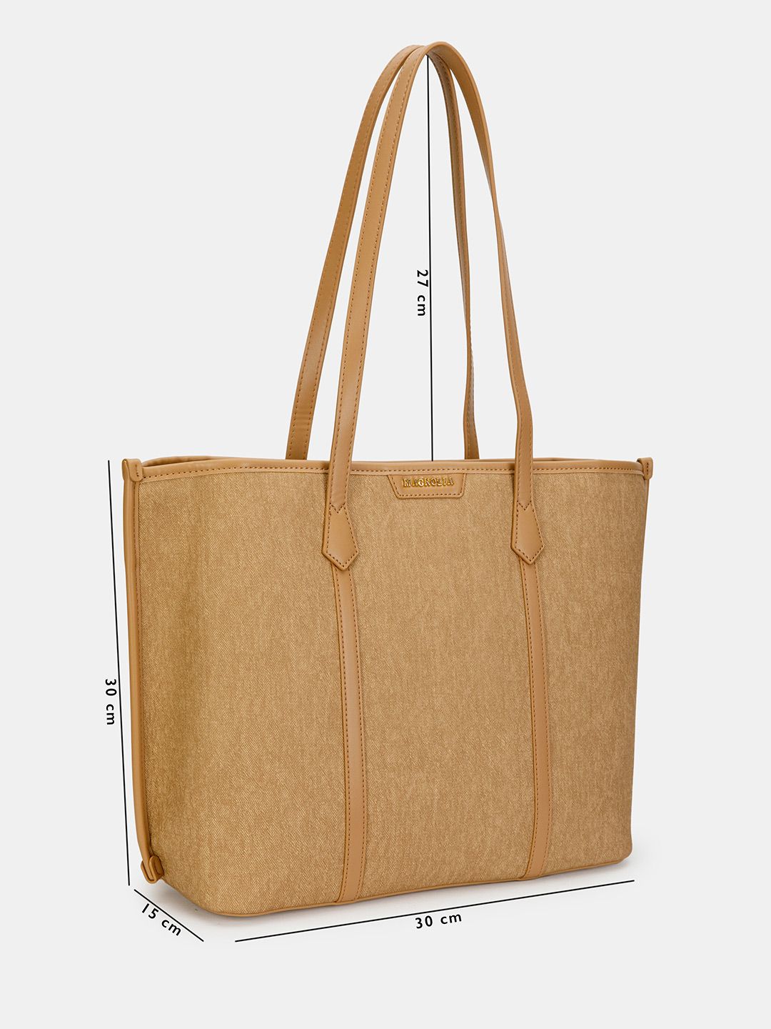 Magnolia Tote Bag – Stylish & Spacious Handbag with PU Leather Straps