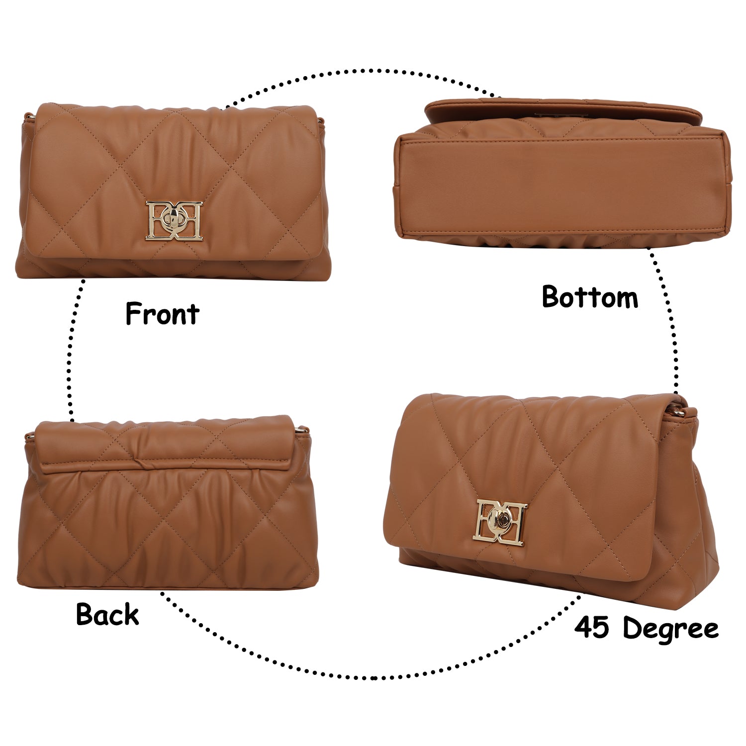 Magnolia Classico Sling Bag Caramel Brown