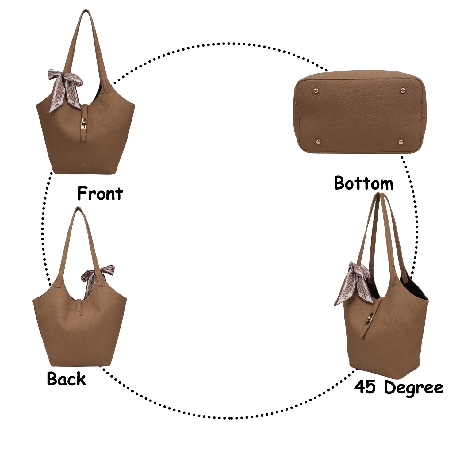 Magnolia Sasha Tote Bag Beaver Brown