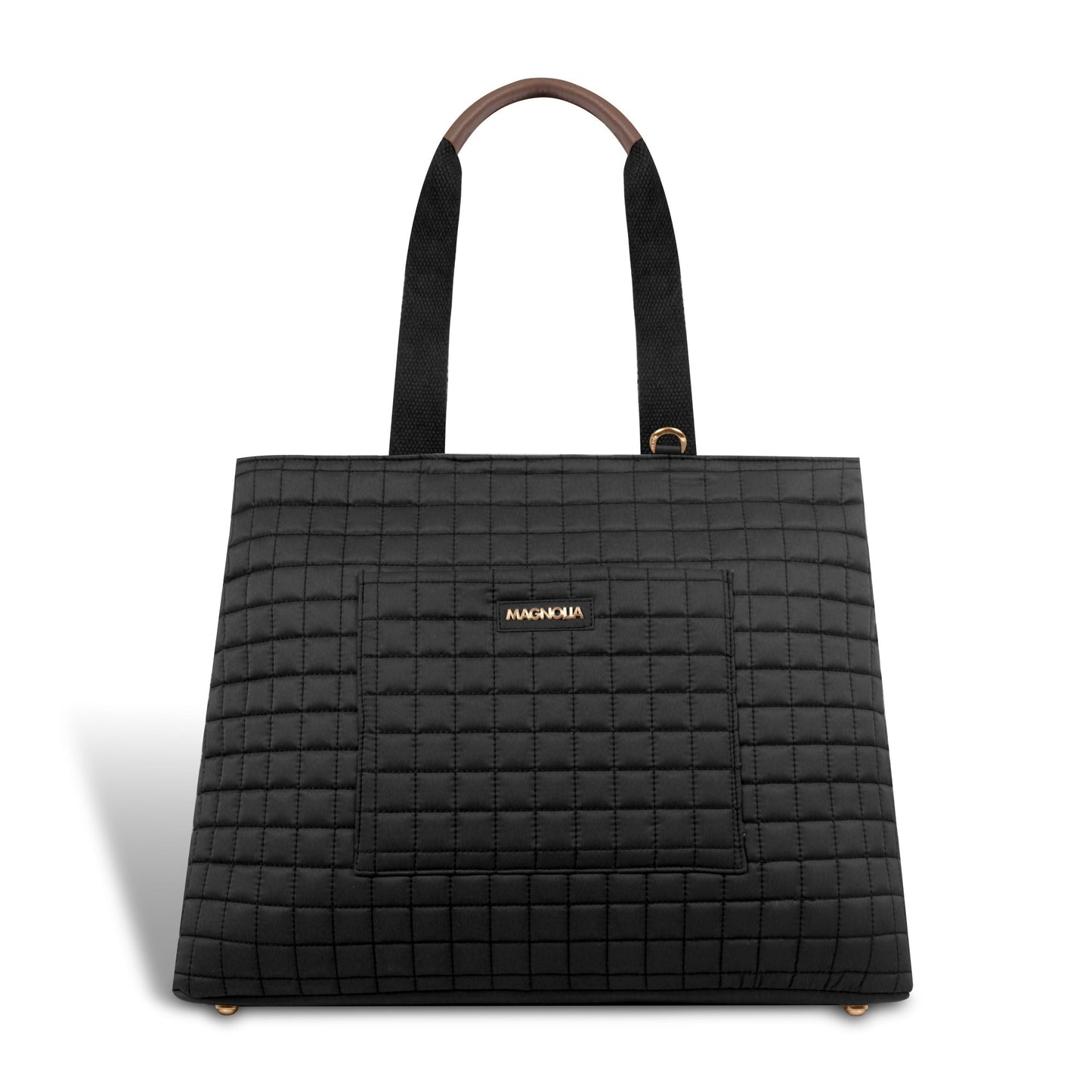 Magnolia Women Black Tote Bag