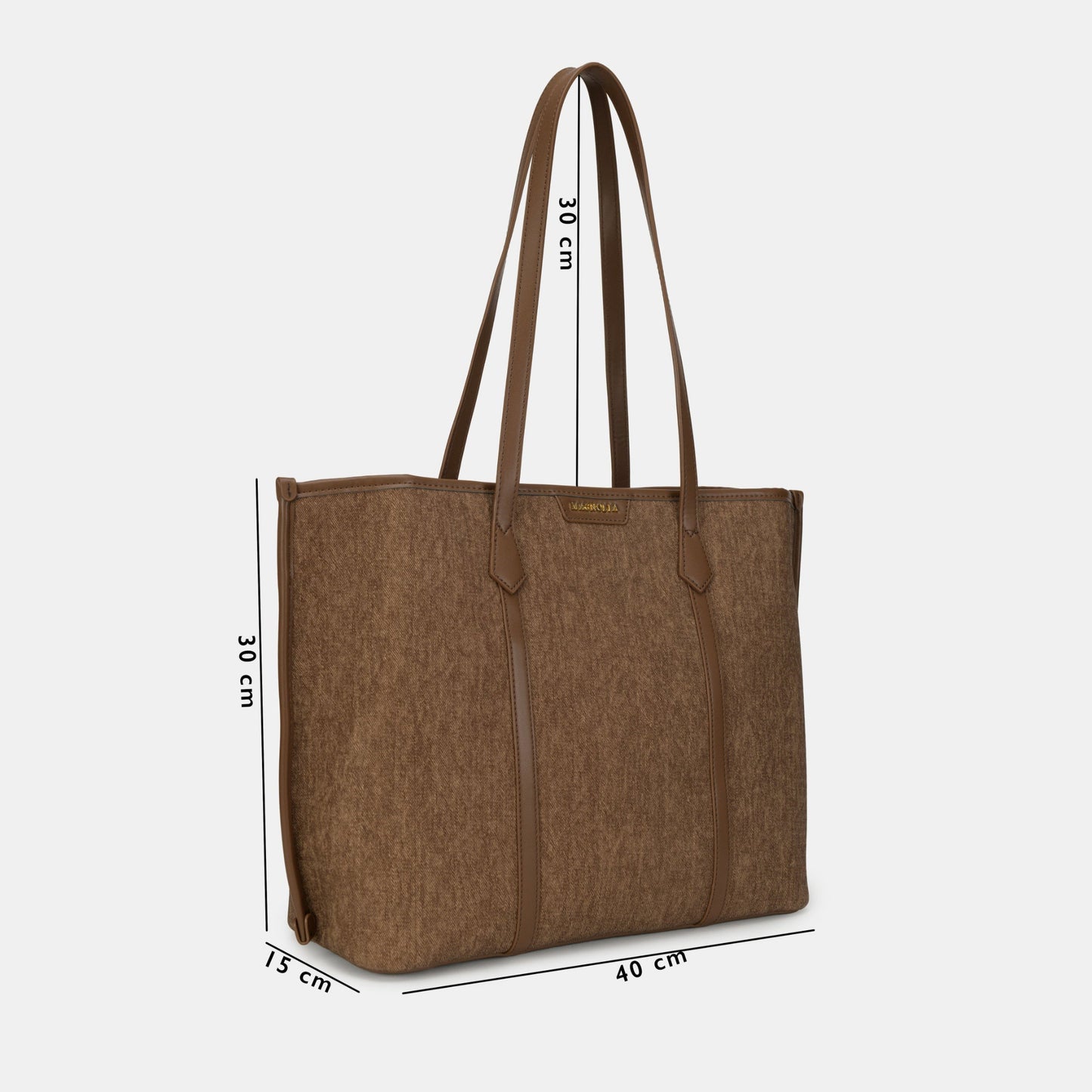 Magnolia Tote Bag – Stylish & Spacious Handbag with PU Leather Straps