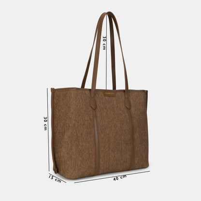 Magnolia Tote Bag – Stylish & Spacious Handbag with PU Leather Straps