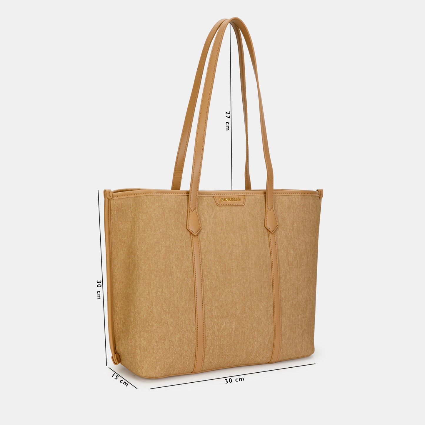 Magnolia Tote Bag – Stylish & Spacious Handbag with PU Leather Straps