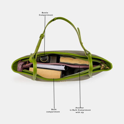 Magnolia Stylish & Spacious Tote Bag for Women | Green