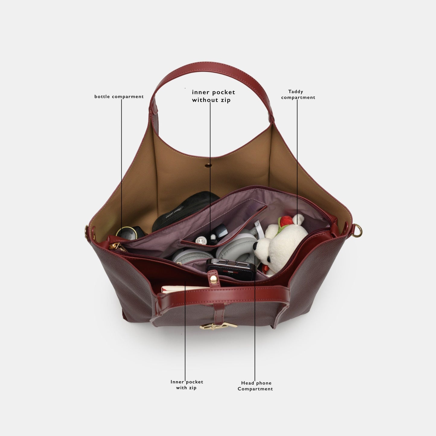 Magnolia Women Maroon Shoulder Bag