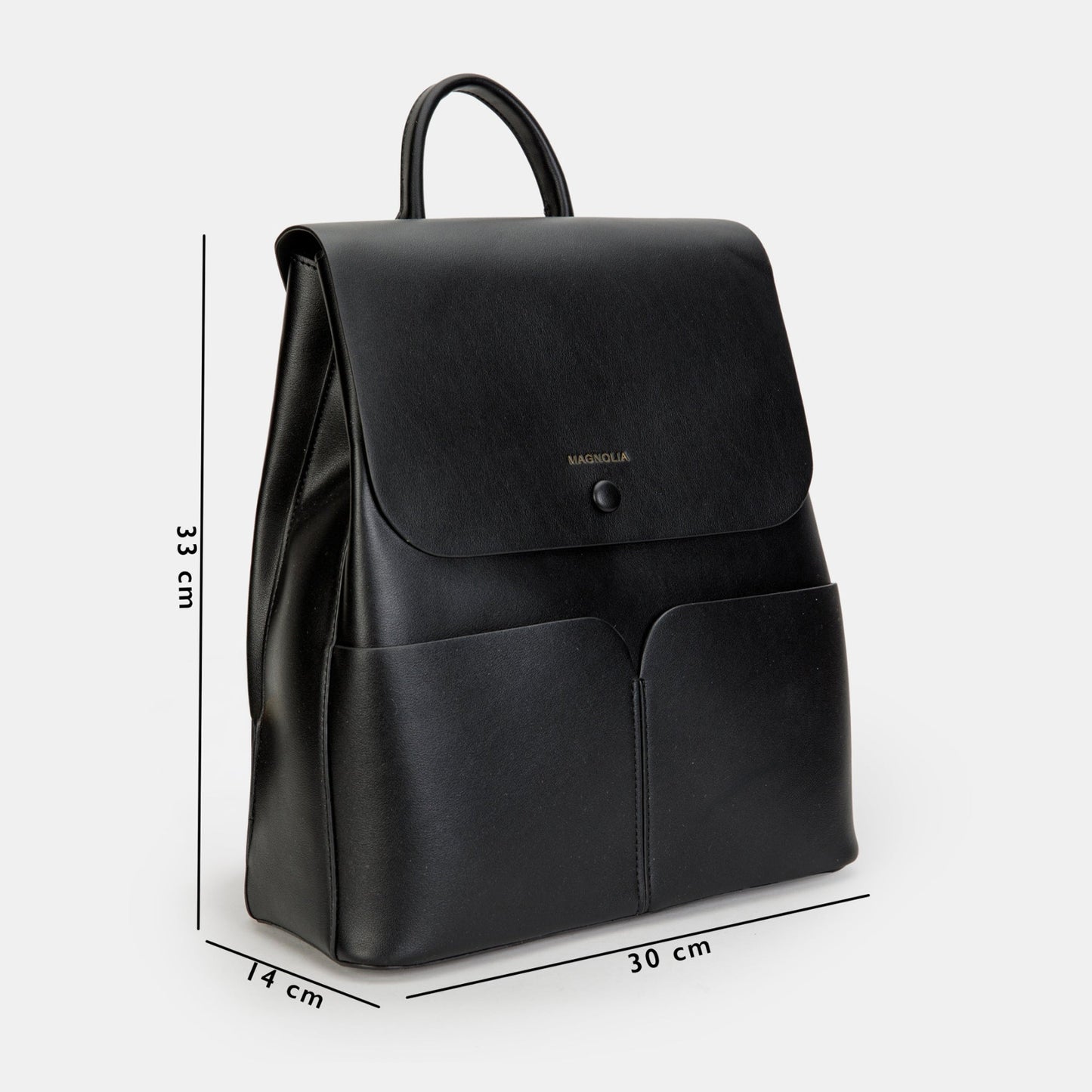 Magnolia Stylish PU Leather Backpack Spacious & Trendy Travel Bag for Women