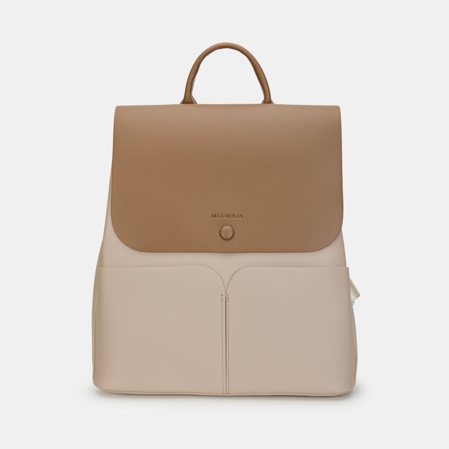 Magnolia Stylish PU Leather Backpack Spacious & Trendy Travel Bag for Women