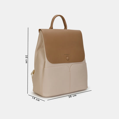 Magnolia Stylish PU Leather Backpack Spacious & Trendy Travel Bag for Women