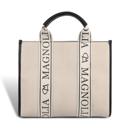 Magnolia® Premium Faux Leather Handbag – 10L Spacious Everyday & Office Bag | Beige