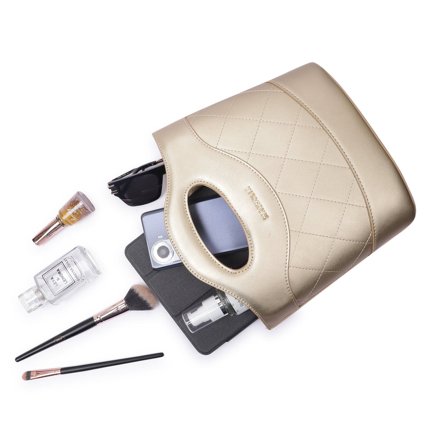 Magnolia Women Gold Satchel