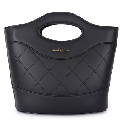 Magnolia Women Black Satchel