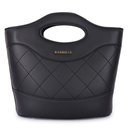Magnolia Women Black Satchel