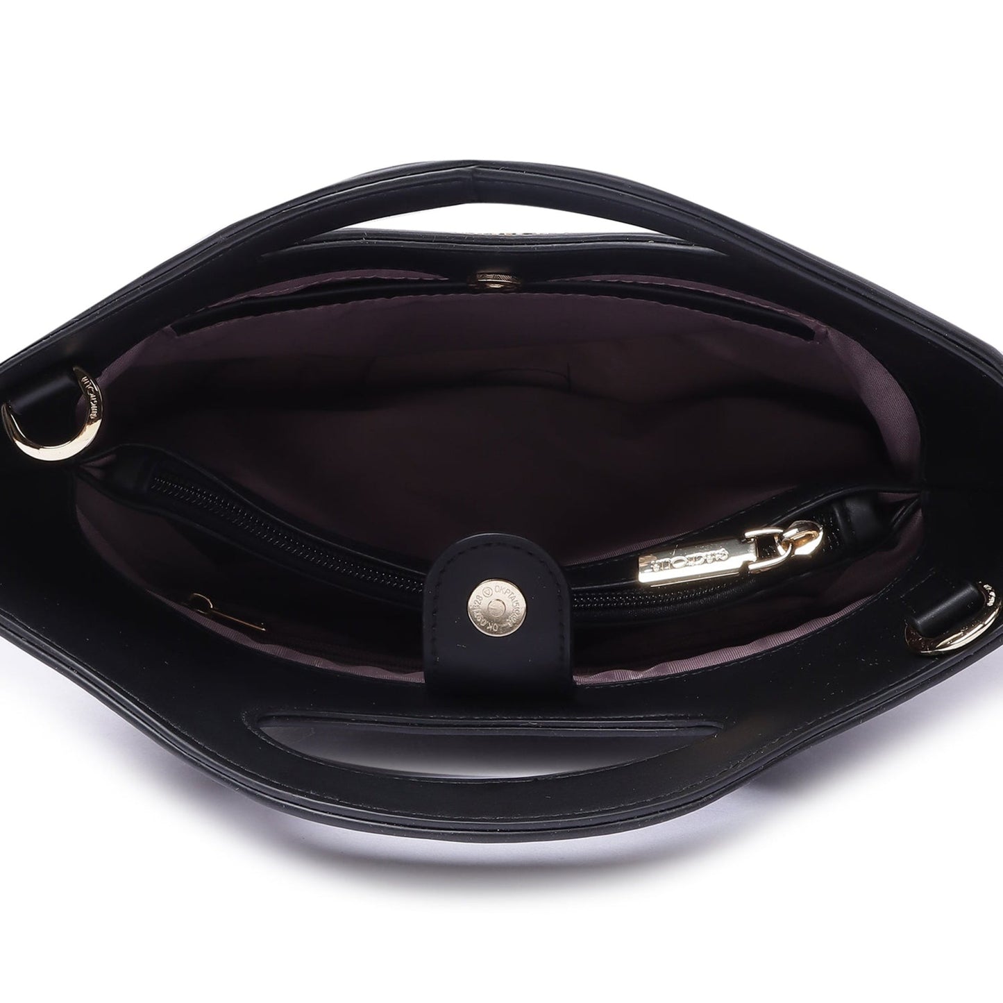 Magnolia Women Black Satchel