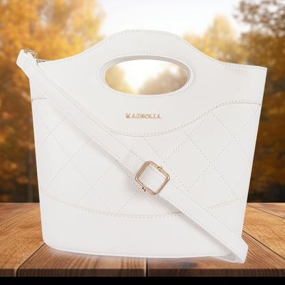 Magnolia Women White Satchel