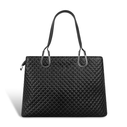 Magnolia Quilted Faux Leather Handbag for Women | 10.5L Elegant Everyday & Office Shoulder Bag